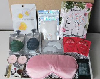 Caja de regalo de mimos para ella, kit de día de spa en casa, juego de regalos de relajación, regalo de cumpleaños para mujeres, caja de regalo de agradecimiento, regalos de agradecimiento al personal, relajación