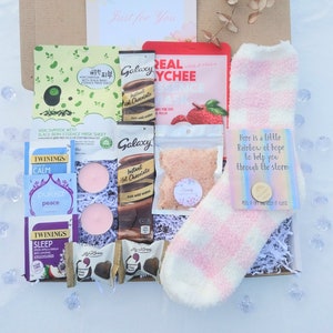Presente de abraço em uma caixa, presente para fortalecer, caixa de presente "Pegue-me para Ela", envie um símbolo de abraço, pacote de cuidados para o conforto dela, presente de apoio emocional