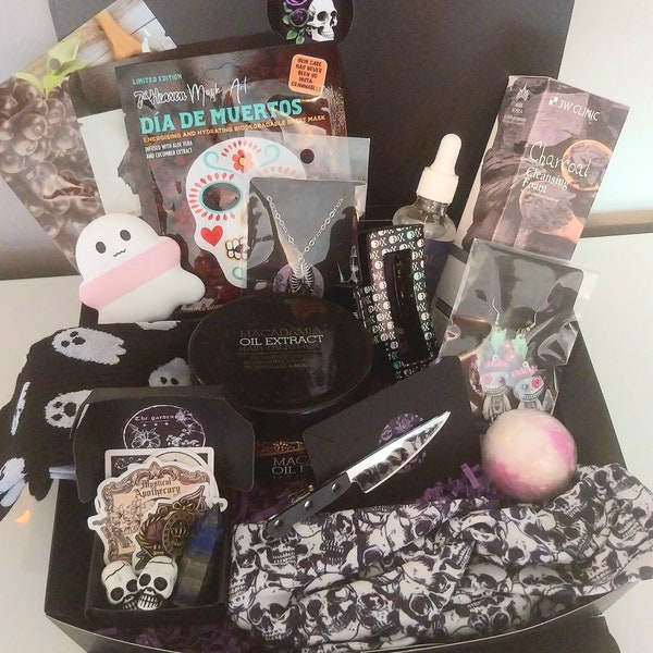 Goth Girl Gift Box, Witchy Woman Gifts, Halloween Mystery Box, Self Care Gift Box, Valentines Care Package, Horror Lover Gifts for Her