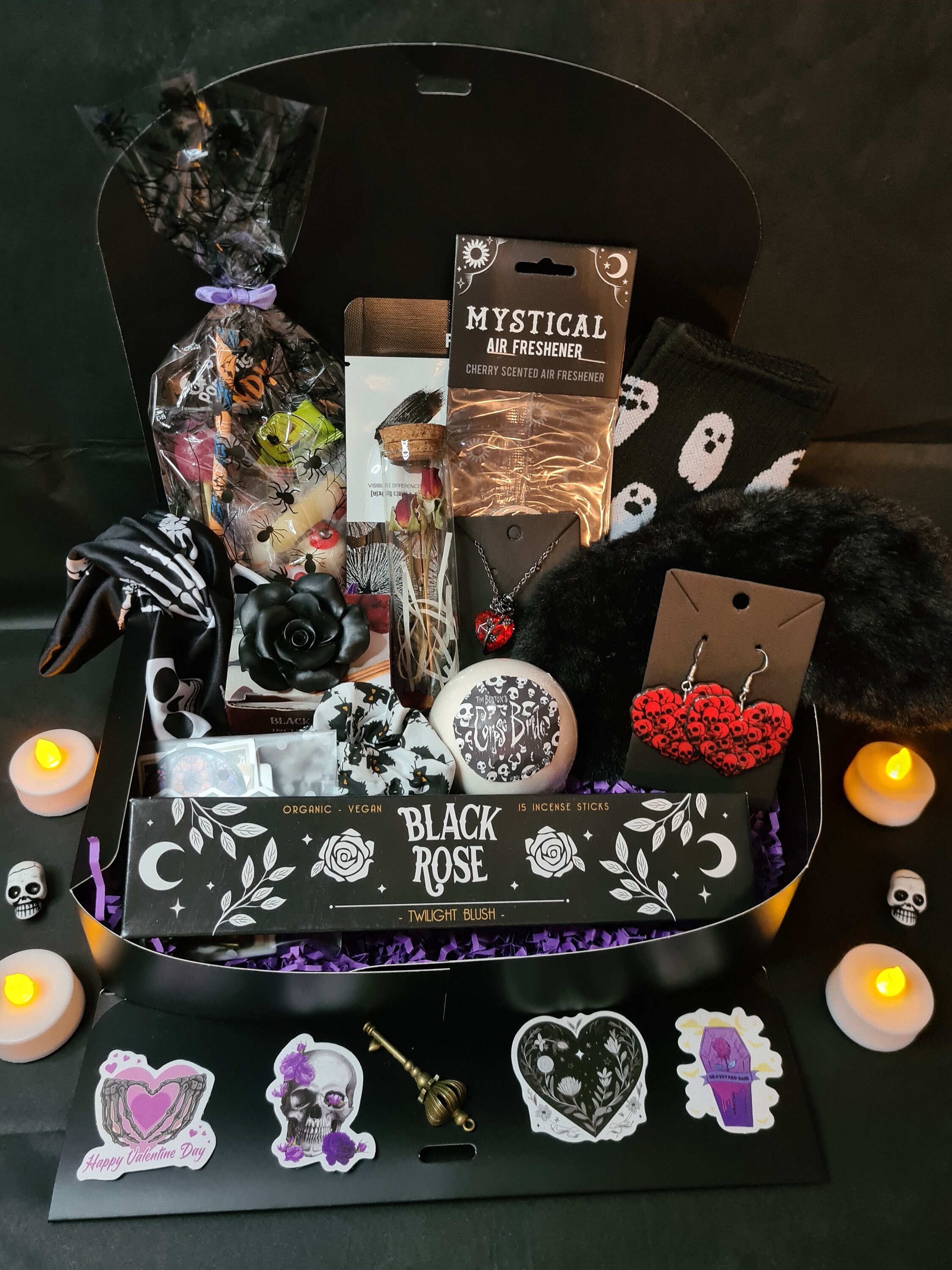 Goth Girl Gift Box, Witchy Woman Gifts, Halloween Boo Box, Self