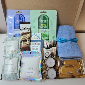 Presentes de relaxamento para homens, Pacote de cuidados para ele, Kit de autocuidado, Presentes de alívio do estresse para ele, Saúde e bem-estar, Caixa antiestresse, Melhoras