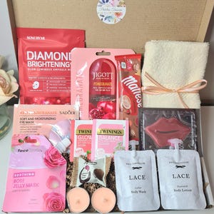 Spa & Entspannung Spa-Geschenkbox für Frauen, Mini-Verwöhnkorb, Geburtstagsgeschenkset für sie, Self-Care-Paket, Hygge gemütliche Geschenke, Stressabbau