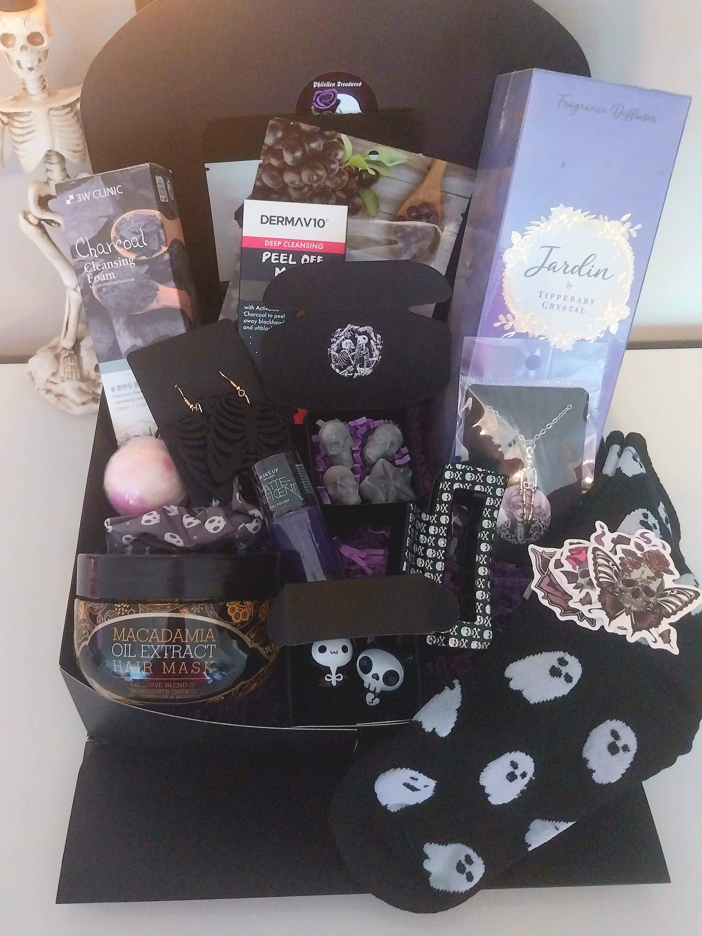 Goth Girl Gift Box, Witchy Woman Gifts, Halloween Mystery Box, Self Care  Gift Box, Wednesday Addams Care Package, Horror Lover Gifts for Her 