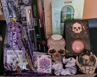Goth Girl Gift Box, Witchy Woman Gifts, Customised Halloween Box