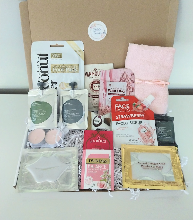 Trousse de soins pour le confort d'elle, cadeaux douillets pour femme, panier-cadeau spa, panier de soins d'hiver, coffret cadeau détente, soleil image 2