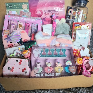 Girl Gift Box, Curated Birthday Gift Box for Girls, Girl Gifts for Young Girl, Little Sister Gift, Cute & Girly Gift Basket for Christmas