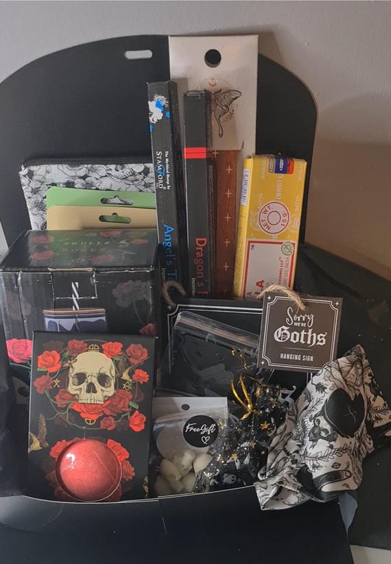 Vampire Goth Gift Box: Spooky Self Care Mystery Box, Gothic Gifts