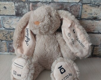 Personalized plush toy / birth gift "My birth memories plush toy"