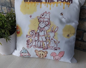 Copertina/Cuscino/Federa "WinnieThe Pooh & i suoi amici" personalizzabile