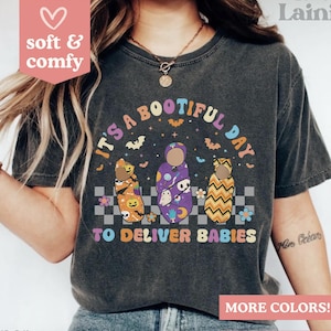 Comfort Colors® Labor and Delivery Nurse Halloween Shirt LD Nurse Halloween Nurse Shirt Labor and Delivery Spooky L&D Squad Hospital Tshirt