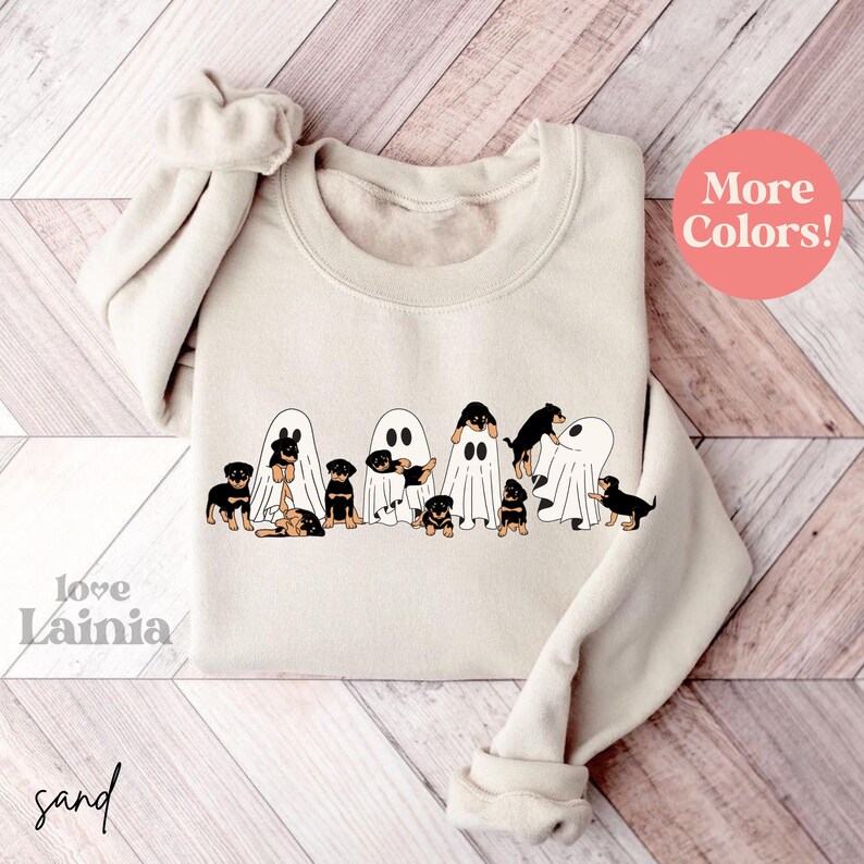 Black and Tan Dog Halloween Tee Halloween Dog Sweatshirt Rottweiler Mom