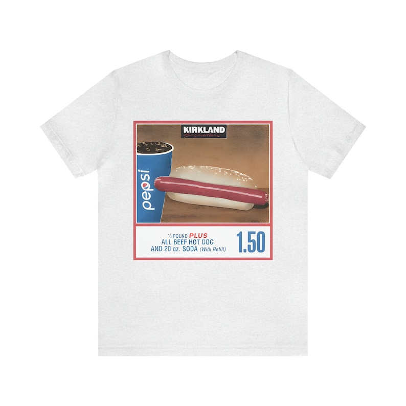 Costco Hot Dog Shirt, 1.50 Costco Hotdog and Soda Combo Quote Shirt, Hotdog Lover Gift TShirt, 1.50 Hot dog shirt, Costco hotdog tshirt tee