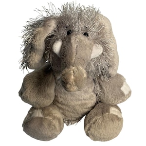 Webkinz Ganz Gray Elephant Stringy Plush HM007 Gray Stuffed Animal 8" No Code