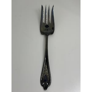 VTG 1847 Rogers Bros Dinner Fork Silver Plated Ornate Handle Design Replacment