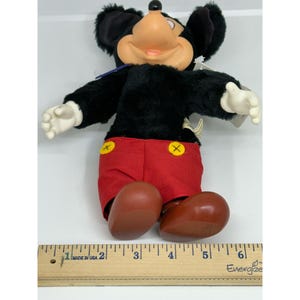VTG 1981 Disney Applause Mickey Mouse Plush Stuffed Toy Doll 6.5"x9.5" w/ Tag afbeelding 10