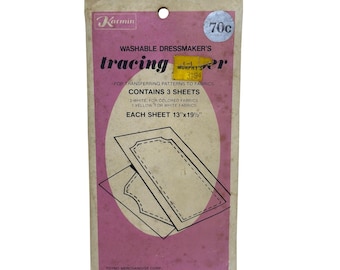 Karmin Washable Dressmakers Tracing Paper Set of 3 Sheets Sewing Pattern NOS New