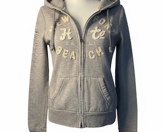 Aeropostale 00s Women's Crazy Faux Fur Zip Hoodie Vintage - Etsy