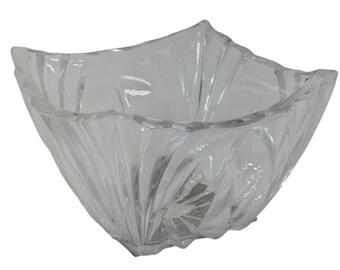VTG Shannon by Godinger Lead Crystal Candy/Nut Bowl Square Dish Made in Ireland