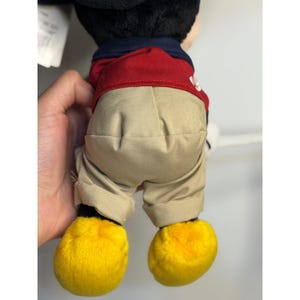 VTG Walt Disney World Mickey Mouse Plush Red White Blue Patriotic Flag Small 9" image 5