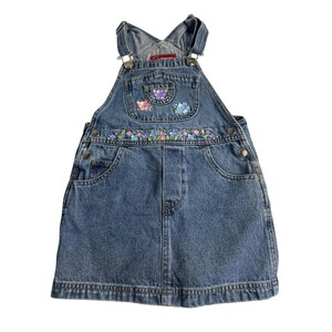 Overall Dress Denim Floral - Etsy
