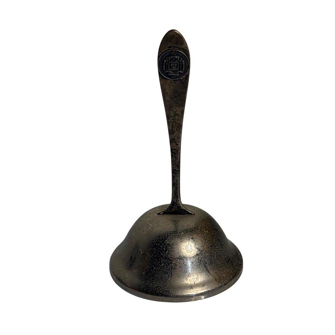 Table Bell Ref VTG Solid Brass Table Bell MCM Tabletop Desk Decorative Service Bell ...