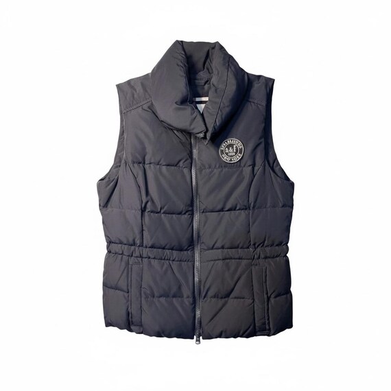 Abercrombie Kids Puffer Vest Navy Blue Y2K Quilted Down Feather Fill Girls XL