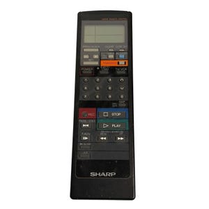 VTG Sharp Remote Control Black RRMCG0221GESA Super Vcr TV LcdJapan Untested OEM