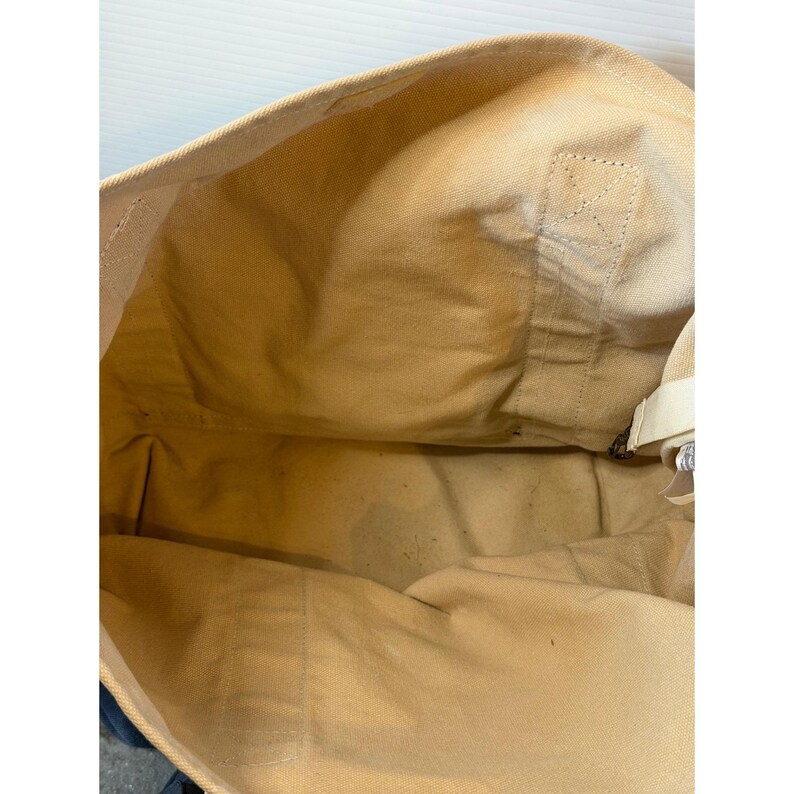 Bolso tote vintage de Disney World, lona color canela, 1971, Mickey Mouse, bolso de playa retro para viajes imagen 11