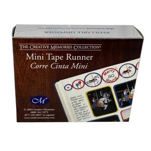 Creative Memories Mini Tape Runner 20ft | Double-Sided Self-Adhesive Roller NEW