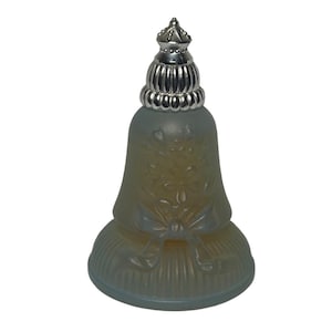 VTG Avon Topaz Bell Charisma Cologne Bottle Glass & Metal Vintage Collectible