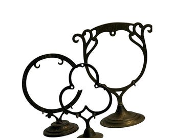 VTG Brass Base for Hanging Table Bell Meditation Gong Stand Holder MCM Decor 90s