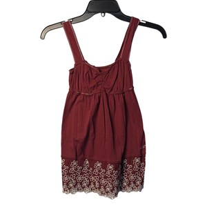 hollister red lace dress Hollister Womens Hollister Red Lace Dress Hollister Lace Dress Burgundy, Front And Back Button Depop
