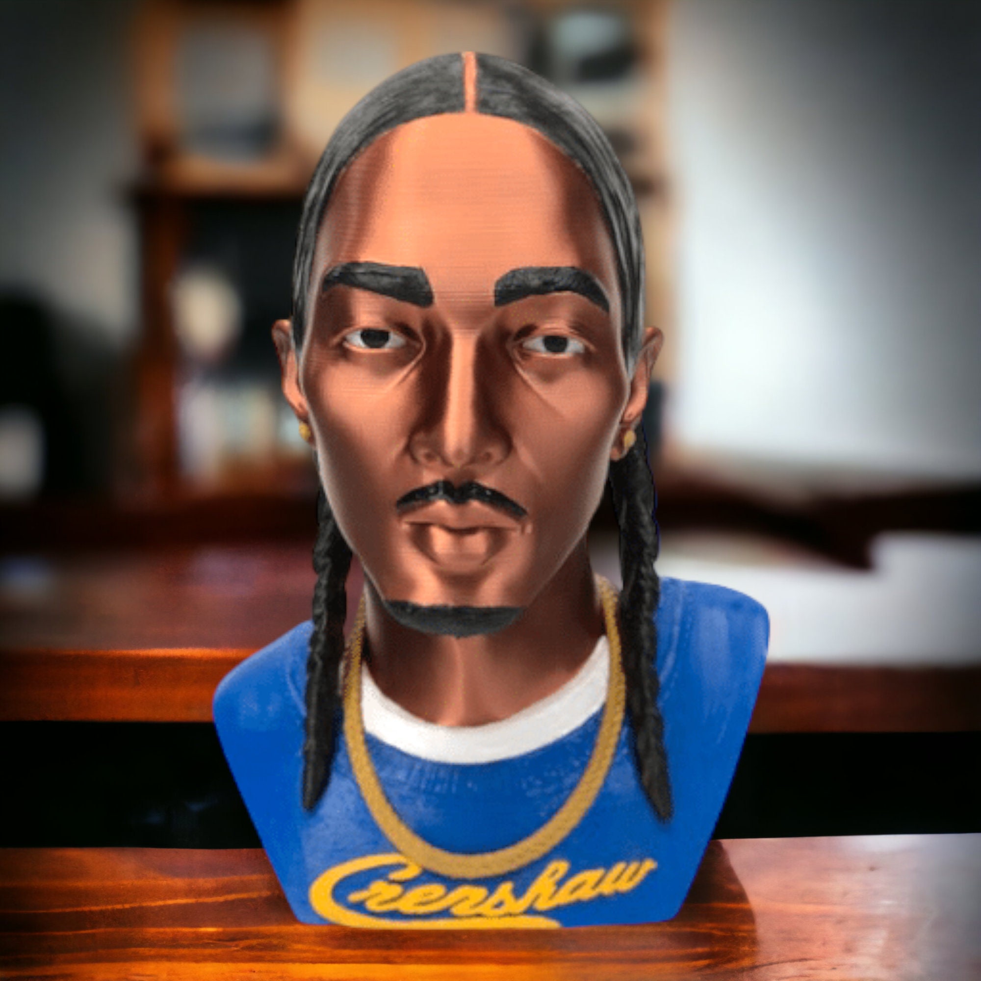 Nipsey Hussle Crenshaw Painted Bust Sculpture Etsy