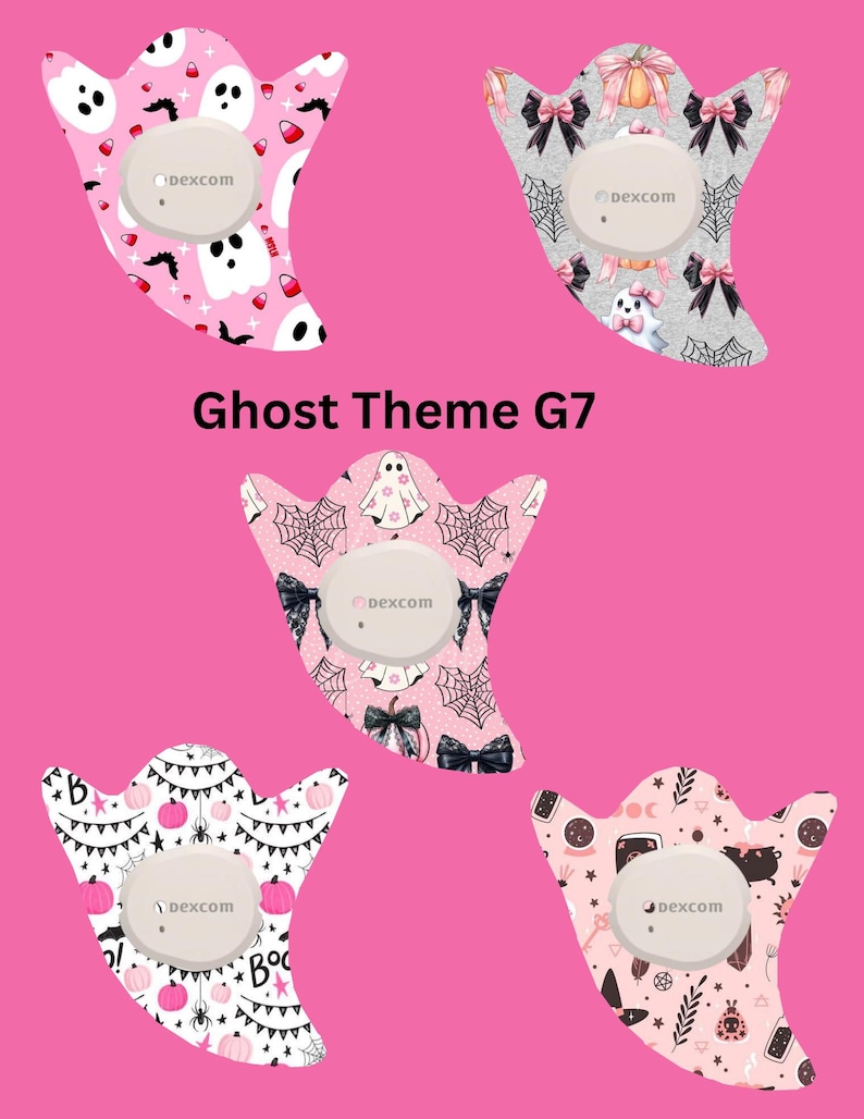 Dexcom G7 CGM Cover Patches, Ghost Theme Style, Pack of 5 - Etsy