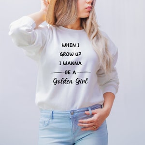Quand je serai grande, je veux être une Golden Girl Svg Png Eps Dxf PDF Téléchargement numérique instantané