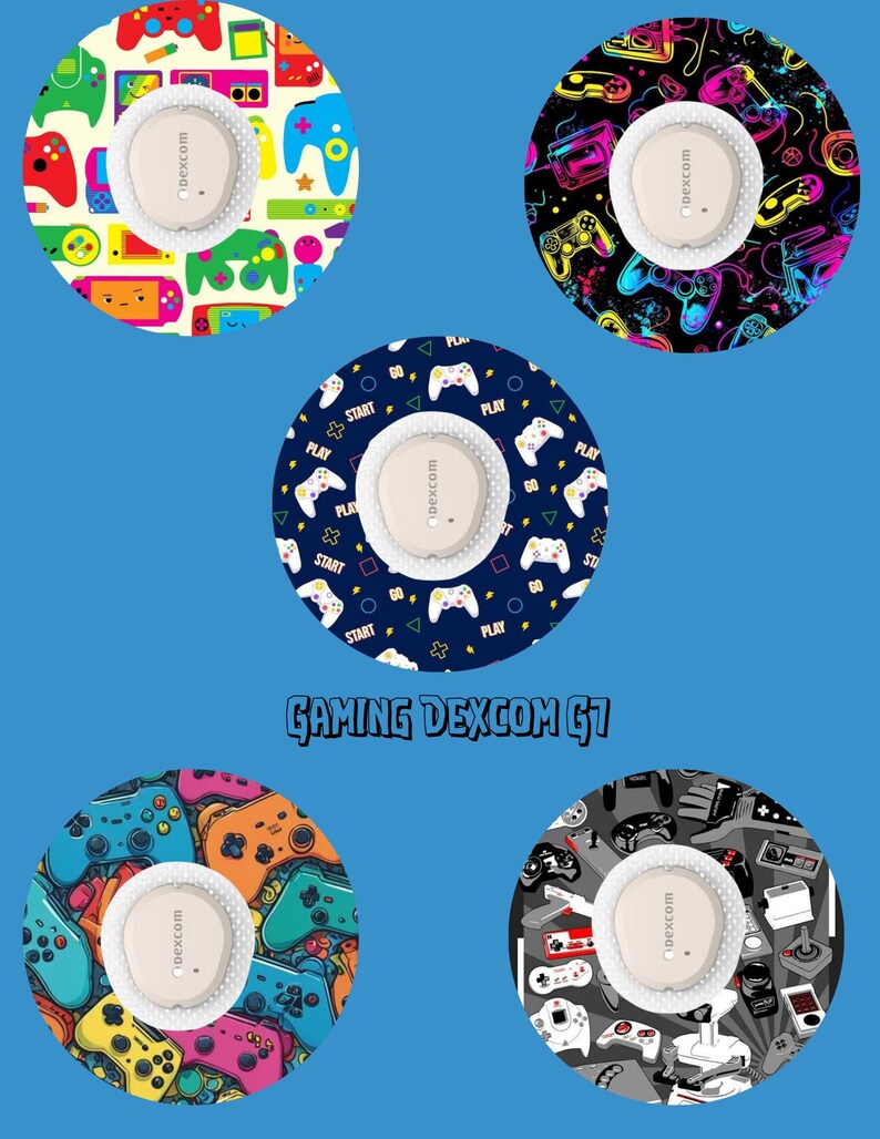 Gaming Dexcom G7/g6/libre CGM Patches, Style 5-pack - Etsy