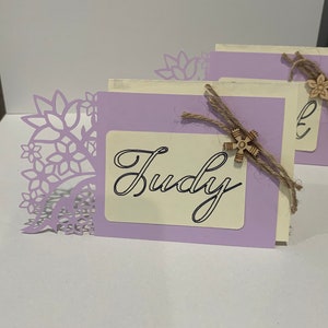 Spring Flowers Personalized Place Cards