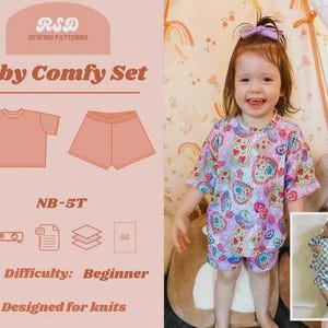 RSD Baby Comfy Set PDF Sewing Pattern - Children Baby Toddler Sewing Patterns