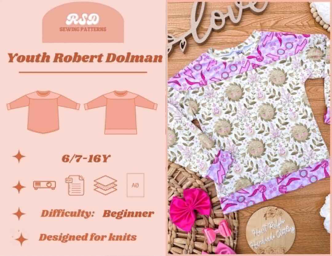 RSD Youth Robert Dolman Top PDF Sewing Pattern - Children Baby Toddler ...