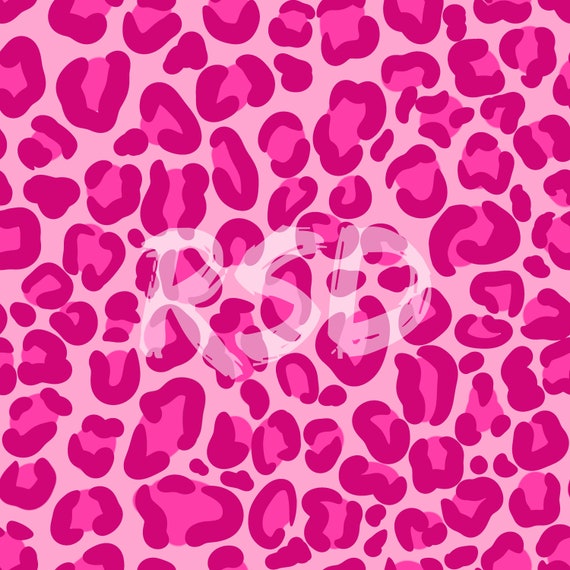 Cheetah Girl Pink Seamless Digital Download Background File | Etsy