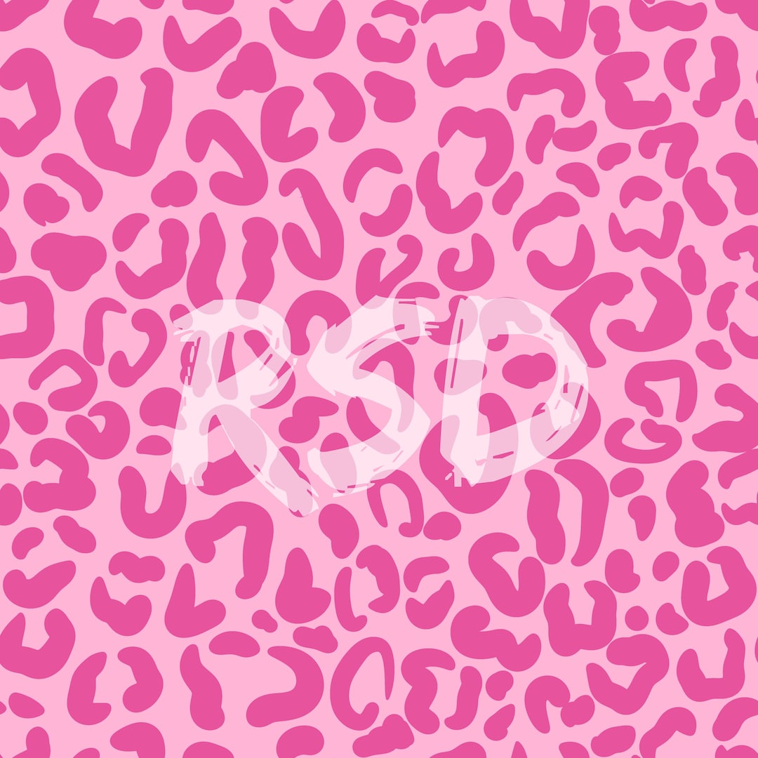 Pink Leopard Pattern Preppy Preppy Leopard Pink Seamless Digital Download - Background File Summer ...