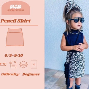 Jupe crayon enfant Etsy France