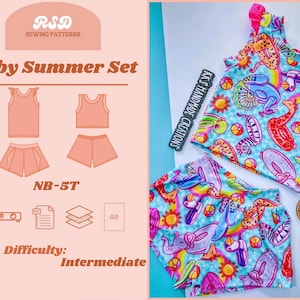 RSD Baby Summer Set  Sewing Pattern - Children Baby Toddler Sewing Patterns