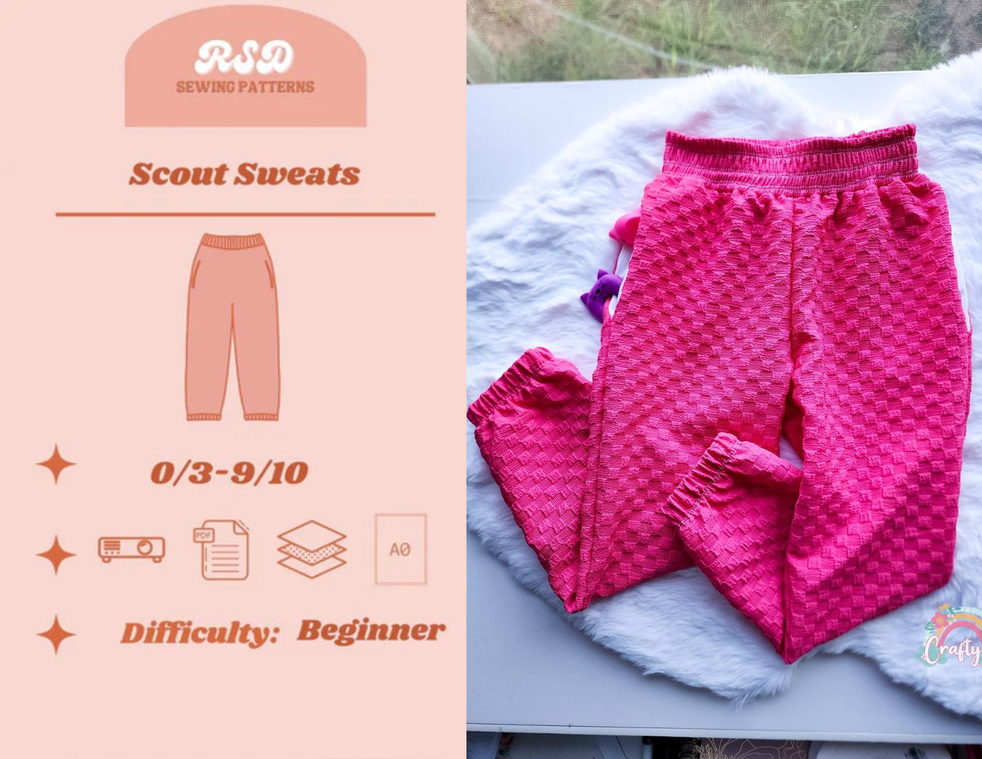 Pattern Scout Pdf Patterns RSD Scout Sweats PDF Sewing Pattern - Children Baby Toddler Sewing ...
