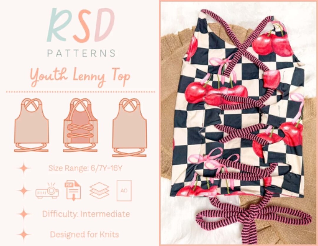 RSD Youth Lenny Top PDF Sewing Pattern - Children Baby Toddler Sewing ...