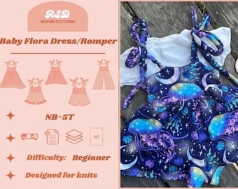 RSD Flora Bundle PDF Sewing Pattern - Children Baby Toddler Sewing Patterns