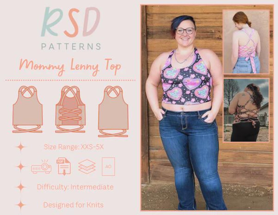 Buy RSD Mommy Lenny Top PDF Sewing Pattern - Children Baby Toddler ...