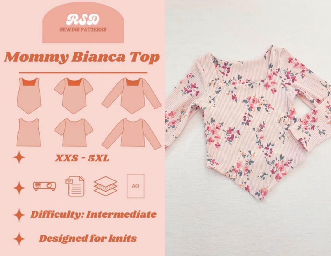 RSD Mommy Bianca Top PDF Sewing Pattern - Children Baby Toddler Sewing ...