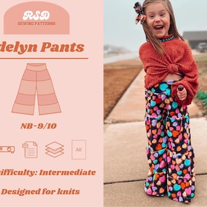 RSD Adelyn Pants PDF Sewing Pattern - Children Baby Toddler Sewing Patterns