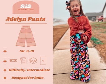 RSD Adelyn Pants PDF Sewing Pattern - Children Baby Toddler Sewing Patterns